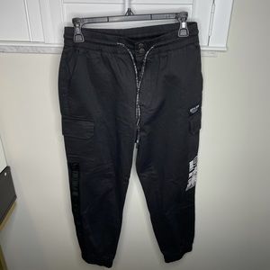 LF The Brand Black Cargo Jogger Pants